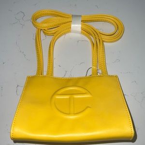 Telfar Yellow small shopping bag
